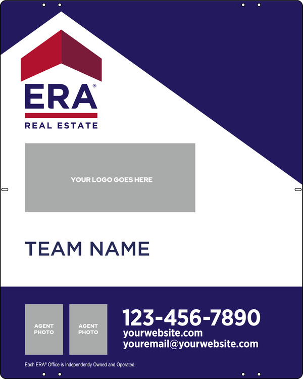 Team Logo - Photo Sign Panel, 30h x 24w, Steel